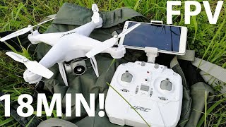 Бюджетный квадрокоптер для новичка с камерой и FPV JJRC H68 Bellwether [upl. by Koerlin]