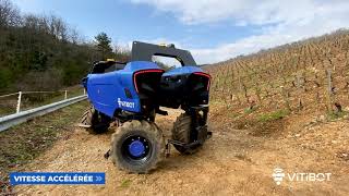 Démonstration Bakus robot enjambeur autonome pour vignes au Château de Santenay [upl. by Asilahs893]