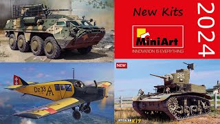 New Kits from MINIART for 2024 YEAR M3 Stuart Opel Blitz BTR4E Jubkers F13 [upl. by Cosme]