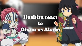 Hashira react to Giyuu vs Akaza  Demon slayer Gacha club  EXTREMELY SHORT [upl. by Eidderf219]