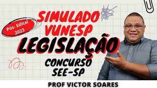 Simulado VUNESP Legislação Educacional SEESP PósEdital 2023 [upl. by Riba]