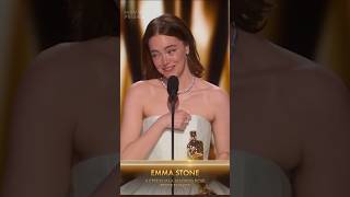 En iyi kadın oyuncu Oscar’ının sahibi Emma Stone’un Oscar konuşması oscar emmastone [upl. by Kahl]