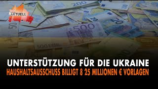 Haushaltsausschuss billigt mehrere 25 Millionen Euro Vorlagen [upl. by Adnohsat368]