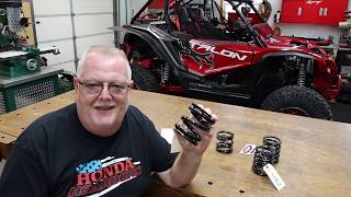 Honda Talon 1000X Bandit UTV tender spring install [upl. by Alf981]