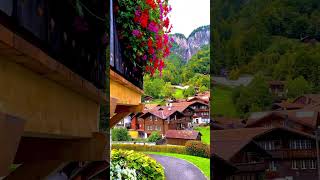 Beautiful Switzerland Village and Swiss Alps  Switzerland Tour Shorts WhatsappStatus Switzerland [upl. by Cain]