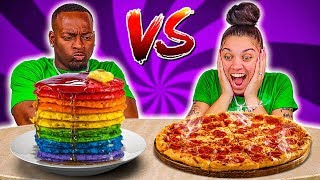 SPICY VS SWEET FOOD CHALLENGE [upl. by Ramunni634]