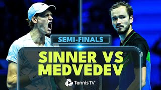 Jannik Sinner vs Daniil Medvedev Highlights  Nitto ATP Finals 2023 SemiFinal [upl. by Yezdnil]