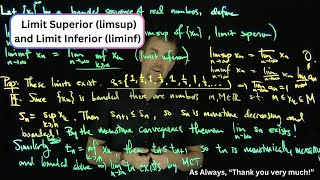 Limit Superior and Limit Inferior of a Sequence [upl. by Flavia]