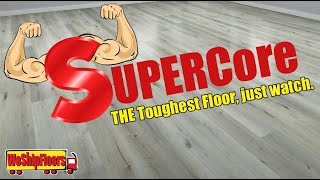 WPC vs SUPERCore SPC Impact Resistance  WATERPROOF FLOORING [upl. by Scheld735]