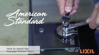 How to Install the Passage Shower Door by American Standard [upl. by Schouten373]