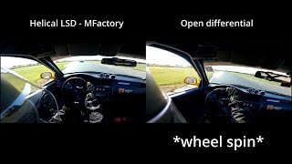 MFactory LSD vs Open differential  FWD Honda Civic track test S20 LSD [upl. by Christabel397]