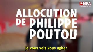 Allocution de Philippe Poutou candidat Front Populaire [upl. by Akitnahs413]