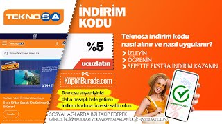 Teknosa İndirim Kodu Nasıl Kullanılır Nereden ve Nasıl Alınır [upl. by Silverstein363]