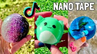 DIY NANO TAPE BUBBLE amp NANO TAPE IDEAS with ORBEEZ 😱🫧 How to Make a Nano Tape Squishy Compilation [upl. by Casteel]