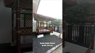 Gazebo Bambu Cantik Atap Moltiroof gazebobambumalang [upl. by Yednarb]