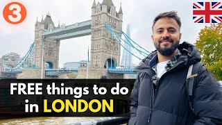 All the FREE places in LONDON  City Tour Vlog 3 [upl. by Aneerb]