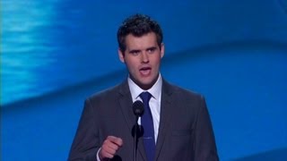 Son of lesbian couple Zach Wahls Mr Romney my family is just as real as yours [upl. by Ehgit]