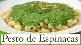 Pesto de Espinacas Las Recetas del Hortelano [upl. by Ainniz]