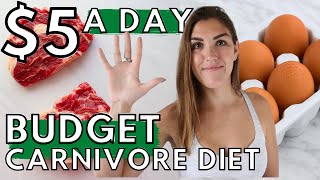 CARNIVORE DIET ON A BUDGET  What I Eat in a Day [upl. by Joly]