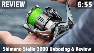 Shimano Stella 3000 Unboxing amp Review  Yellowtail Kingfish Test [upl. by Modern]