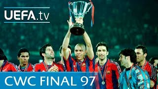 Barcelona v Paris SaintGermain 1997 UEFA Cup Winners Cup final highlights [upl. by Niwrud]