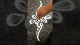 Daily border kolam design 🌺youtubeshorts trendingshorts sowjanyasrangoli kolamdesigns muggulu [upl. by Alam]