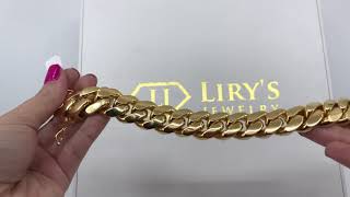 Miami Cuban Link Bracelet 18kt 18mm 8” 00824552 [upl. by Hilaire]