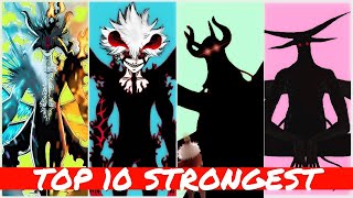 Top 10 Strongest Devils In Black Clover [upl. by Acireed588]