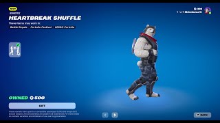 New Heartbreak Shuffle Synced Emote  Fortnite Emotes Mar 12 2024 [upl. by Piers]