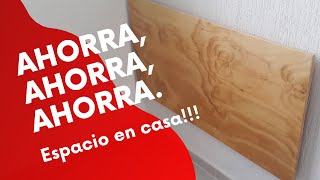 Como hacer un escritorio plegable para home office de pared [upl. by Kieryt]