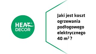 Koszt ogrzewania podłogowego 40m2  Elektryczne ogrzewanie podczerwienią [upl. by Nwahsat]