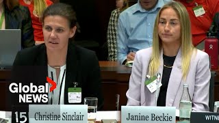 Canadian womens soccer players “disrespected” by the release of details in proposed labour deal [upl. by Harriett123]