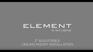 ELEMENT 2Inch Downlight by Tech Lighting FlangedFlangeless Ceiling Mount Installation [upl. by Parks237]