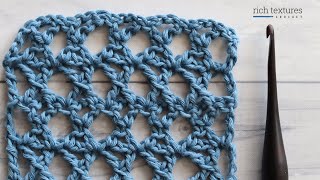 Crossed Treble Stitch  How to Crochet [upl. by Noived782]