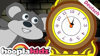 Hickory Dickory Dock Gruselig  Kinderlieder auf Deutsch  HooplaKidz Deutsch [upl. by Kahaleel]