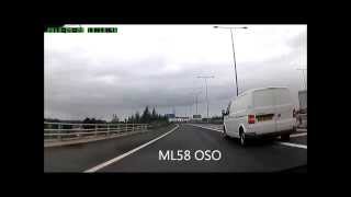 Van Aggressive Illegal Overtake on Motorway M60 Near Carrington Exit [upl. by Fagin]