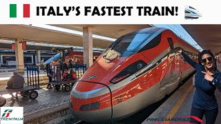 Travel from Rome to Florence by high speed 400kmph train  Trenitalia Frecciarossa 1000 [upl. by Oirad]