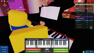 roblox talent show piano  rush e song [upl. by Rodenhouse560]