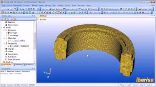 Tutorial FEMAP y NX Nastran  Mallado con Elementos Hexaédricos Hex MeshingII [upl. by Zumstein]