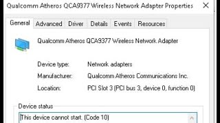 Fix Qualcomm Atheros QCA9377 Adapter Not Working Error Code 10435639 On Windows 1110 PC [upl. by Puri]