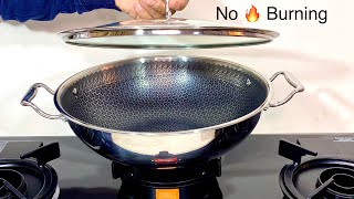 UCOOK Stainless Steel Triply Non Stick Kadhai with Etched Finish  No food burning🔥🚫 Triply Cookware [upl. by Nycila]