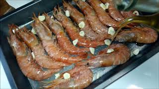 GAMBONES AL HORNO  LANGOSTINO CAMARÓN O GAMBAS AL HORNO [upl. by Aihsemot]