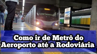 Como chegar do aeroporto Congonhas até o Terminal Rodoviário Tietê e Barra Funda em SP de Metrô [upl. by Marjorie]