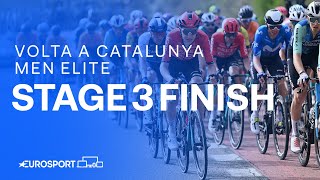 PHENOMENAL PERFORMANCE 🤩  Stage 3 Finish Volta a Catalunya 2024  Eurosport Cycling [upl. by Peirce]