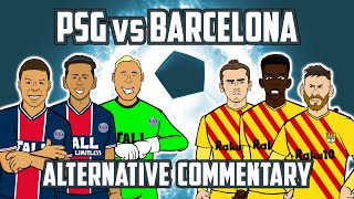 🎤PSG vs Barcelona Alternative Commentary🎤 Champions League Goals Highlights Mbappe [upl. by Avuha]