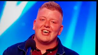 Gruffydd Wyn Roberts wows BGT judges and gets golden buzzer [upl. by Nannette290]