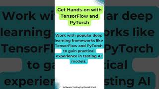 Get Handson with TensorFlow and PyTorch softwaretesting aiintesting [upl. by Volney]