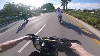 EPIC CHASE AND GETAWAY IN MIAMI MLK 2019 RIDEOUT X REAL BIKELIFE ONLY [upl. by Dublin]