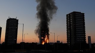 Witness to London highrise fire hears shouting screaming [upl. by Narra]