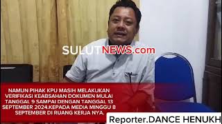 Ketua KPU Rote Ndao Agabus Lau Nyatakan Dokumen Tiga Paslon Lengkap Verifikasi Faktual sd 392024 [upl. by Maxim]